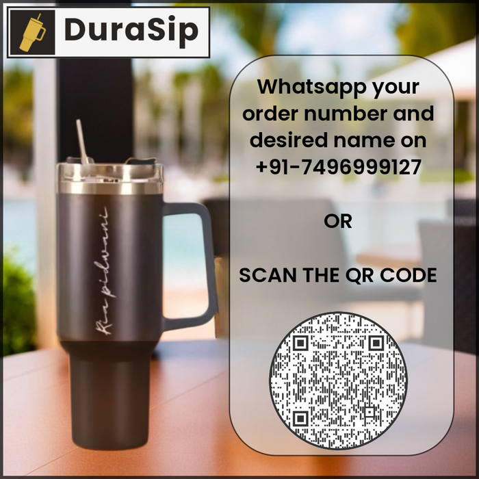 Make It Yours: DuraSip Vogue 1200ml Personalized Insulated Tumbler