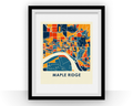 Maple Ridge British Columbia Map Print - Full Color Map Poster