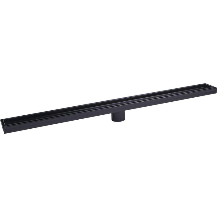 Matte Black 900mm Tile Insert Floor Waste - Acqua Bathrooms