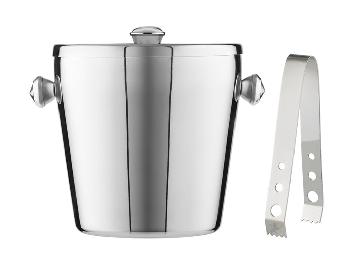 Maxwell & Williams Cocktail & Co. Ice Bucket With Lid & Tongs - Stainless Steel - 1.2L