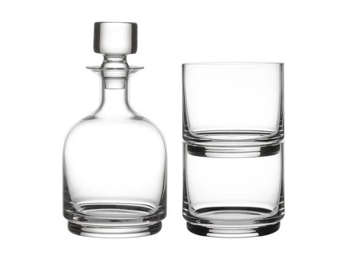 Maxwell & Williams Diamante Stacked 3pc Decanter Set