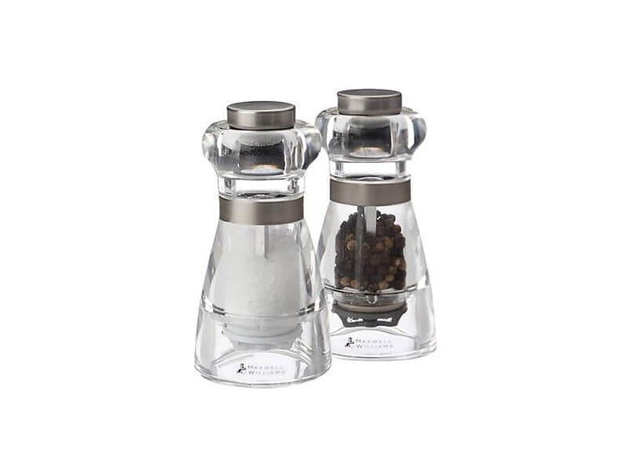 Maxwell & Williams Dynasty Acrylic Salt & Pepper Mill Set - 11cm