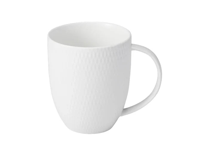Maxwell & Williams White Basics Diamonds Coupe Mug 420ml