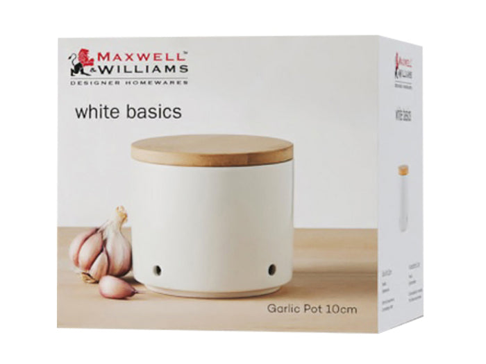 Maxwell & Williams White Basics Garlic Pot - 10cm