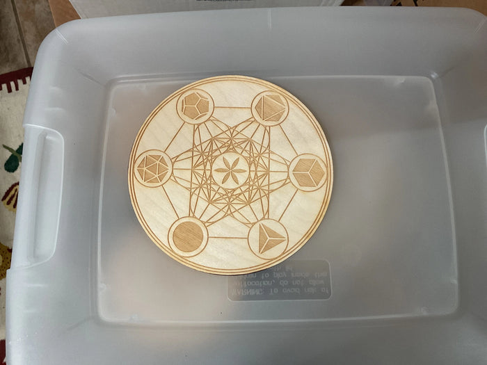 Metatron Merkaba with sphere holes |Crystal or Pendulum Grid Zen&Meow