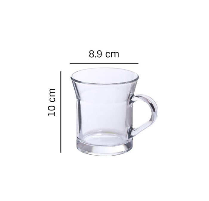 Miami Glass Coffee/Tea Mug Set