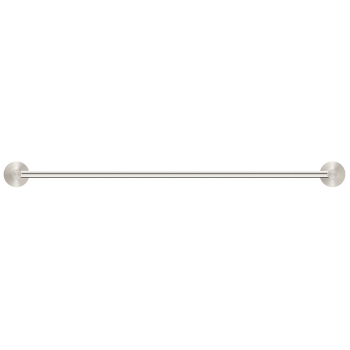 Mica Brushed Nickel Single Towel Rail - 600mm