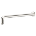 Mica Brushed Nickel Wall Shower Arm - 450mm - Curved