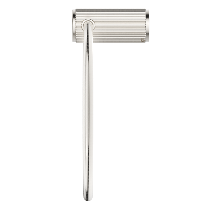 Mica Fluted Brushed Nickel Towel Ring