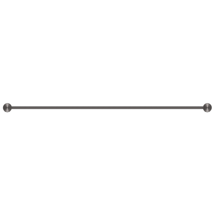 Mica Fluted Gun Metal Single Towel Rail - 800mm