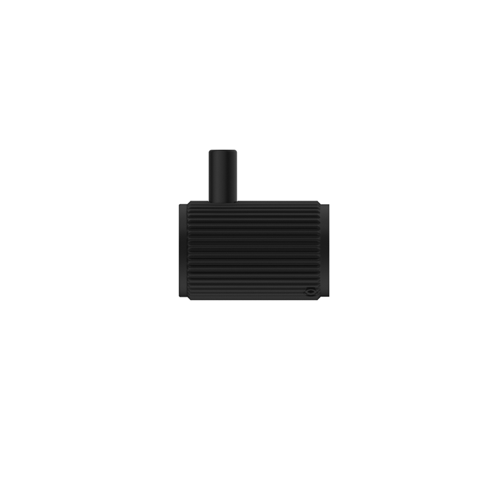 Mica Fluted Matte Black Robe Hook