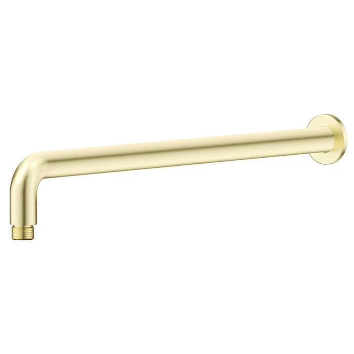 Mica French Gold Wall Shower Arm - 450mm - Curved