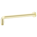 Mica French Gold Wall Shower Arm - 450mm - Curved
