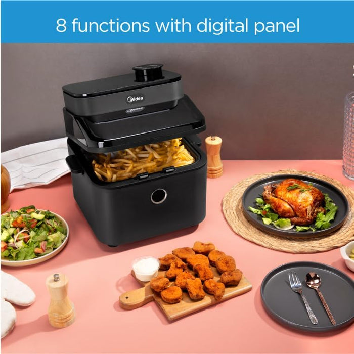 Midea Air Fryer Digital 1650W 7L 8 Menu