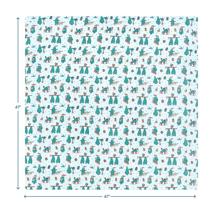 Mistle-Toes On The Nose Muslin Swaddle Blanket