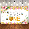 Mocsicka So Sweet as a Bee Happy 1st Birthday Party Backdrop-Mocsicka Party