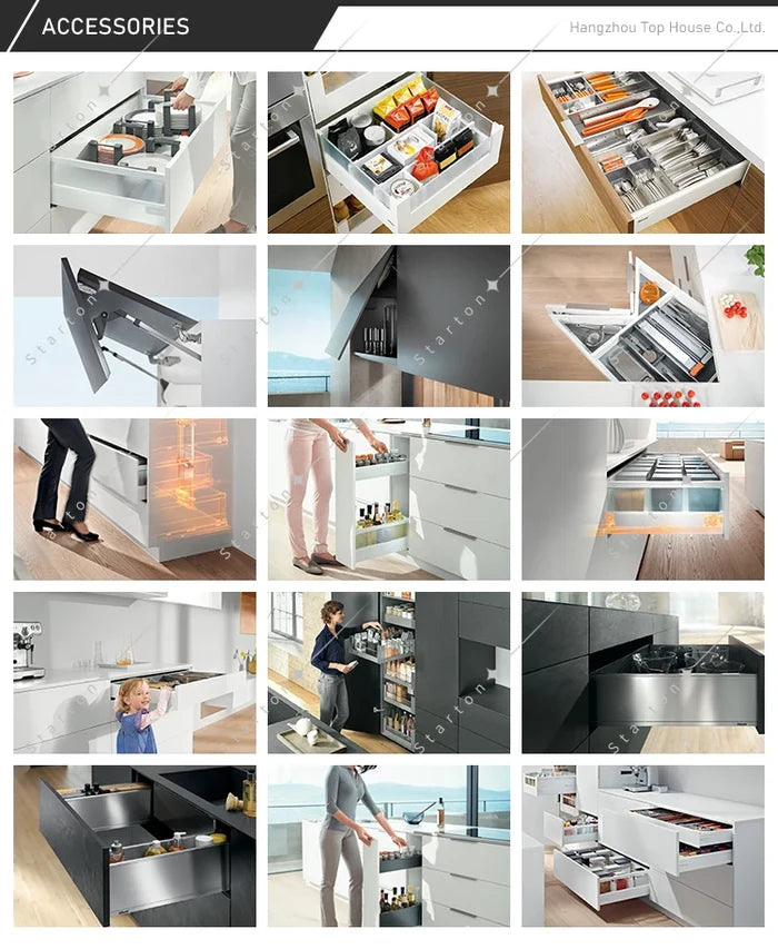 Modern Kitchen Designs Luxury New Customized Color Design Complete Kitchen Cabinets for Villa