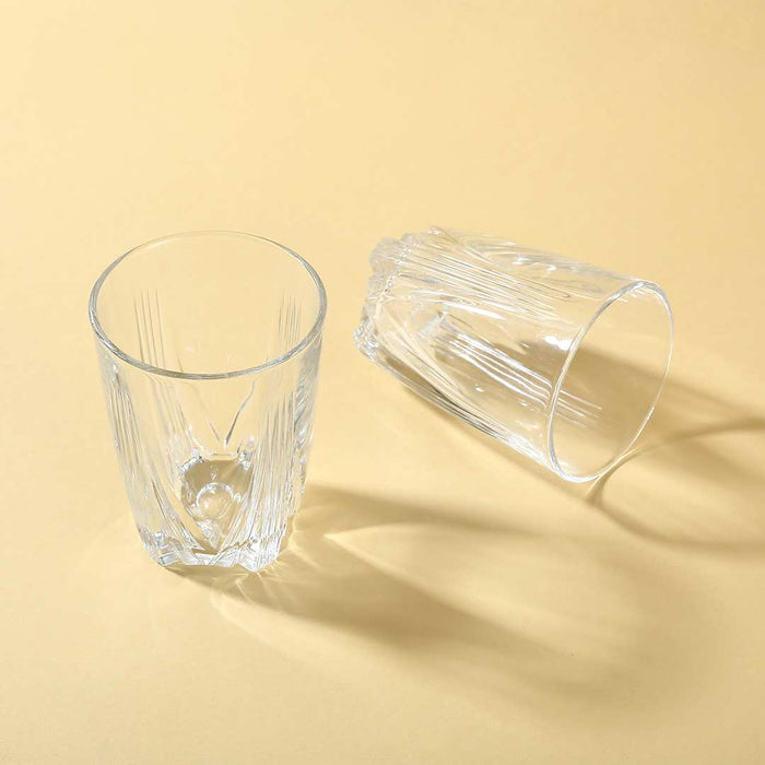 Set of Mont Blanc glasses emphasizing durability and style.