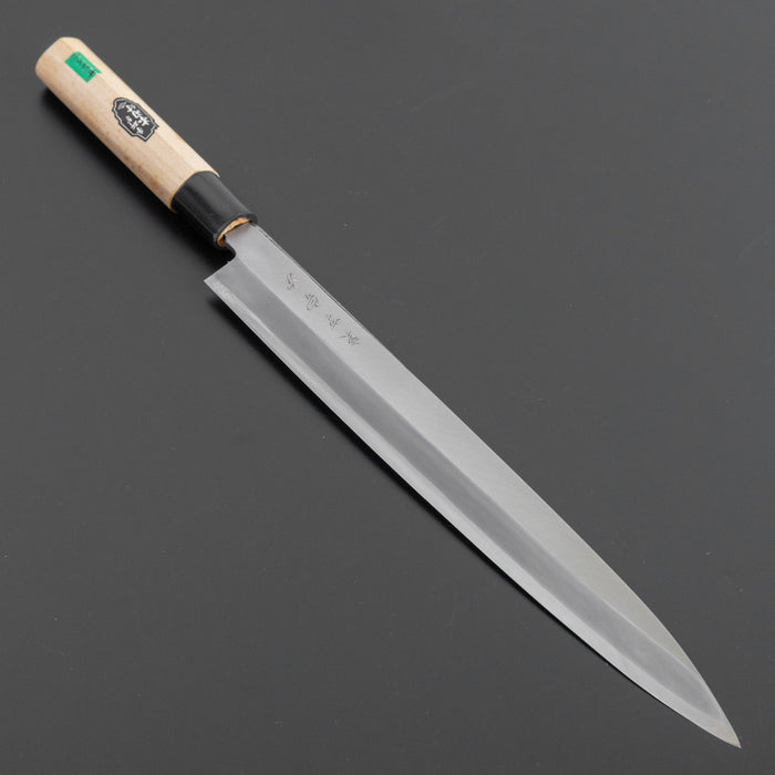 Morihei Munetsugu Stainless Yanagiba 300mm Poplar Handle (Fine Finish) | HITOHIRA
