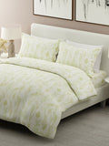 Nature Bouquet 100% Cotton 300 TC King Bedsheet with 2 Pillow Covers | White Floral Fragrance Bedsheet Set