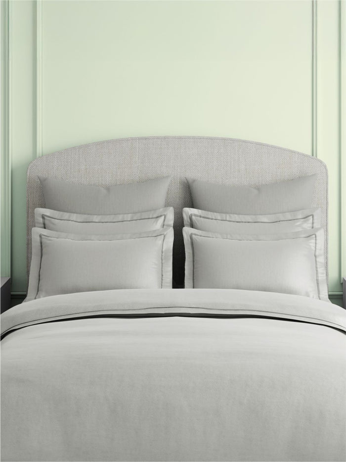 Natures Bamboo Cotton 180 TC King Bedsheet with 2 Pillow Covers | Grey Solid Bedsheet Set
