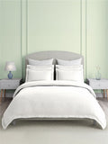 Natures Bamboo Cotton 180 TC King Bedsheet with 2 Pillow Covers | White Solid Bedsheet Set