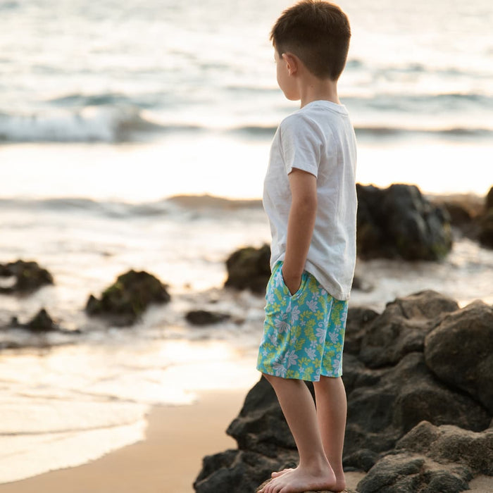 Naupaka Coast Bamboo Drawstring Shorts