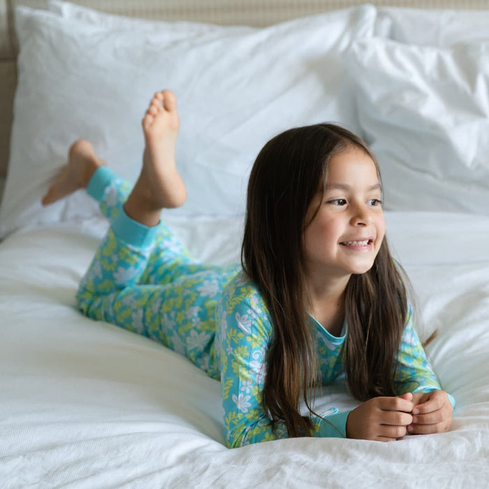 Naupaka Coast Long Bamboo Pajamas