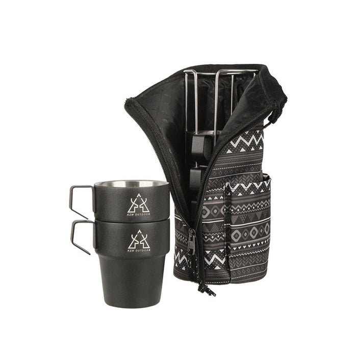 NEW Black Mug 5-Piece Set - KZM