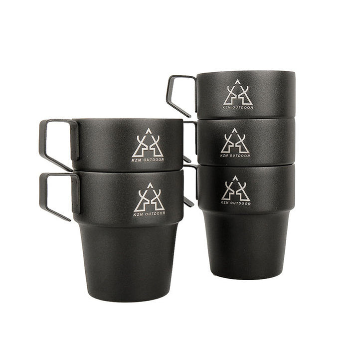 NEW Black Mug 5-Piece Set - KZM