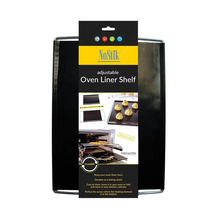 NoStik Adjustable Oven Liner Shelf - 31x41cm up to 49cm