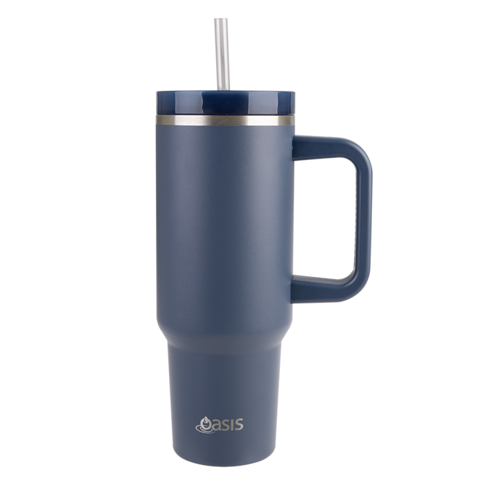 Oasis Stainless Steel Double Wall Insulated "Commuter" Travel Tumbler 1.2L - Indigo