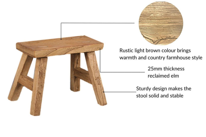 Old Barn Milking Stool - 20cm -