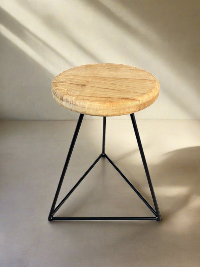 Old Barn Prism Stool - Round -