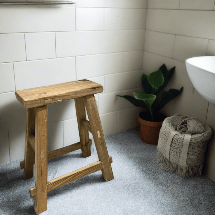 Old Barn Utility Rustic Stool - 50cm -