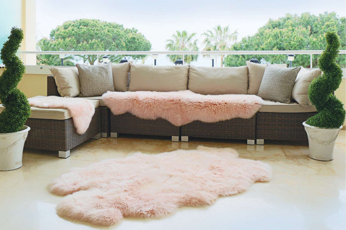Origins Genuine Sheepskin Blush Pink