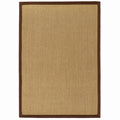 Origins Sisal Warm Natural with Dark Brown Border