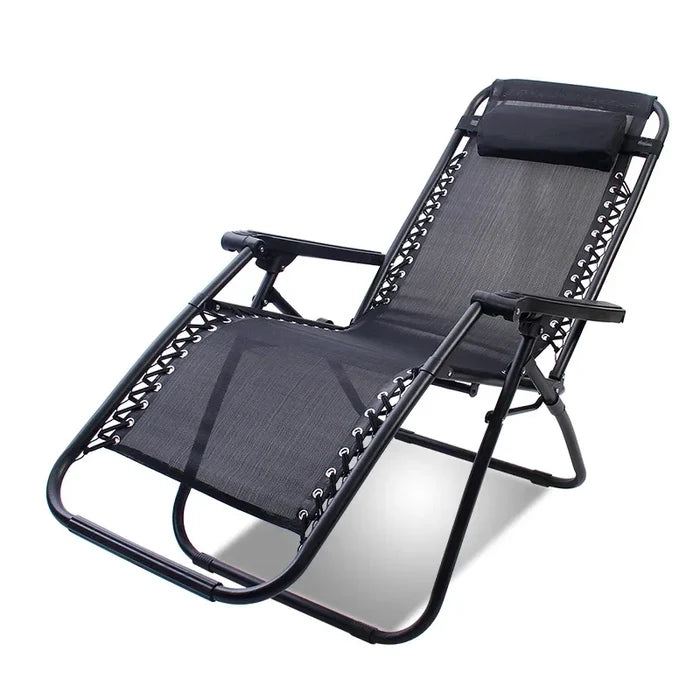 Outdoor Camping Beach Chair Office Lunch Zero Gravity Folding Lounge Chair Garden Balcony Chair