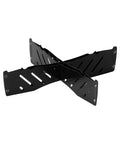Pack & Carry Base Plate Stand, Small, assembled into its X-shaped stand