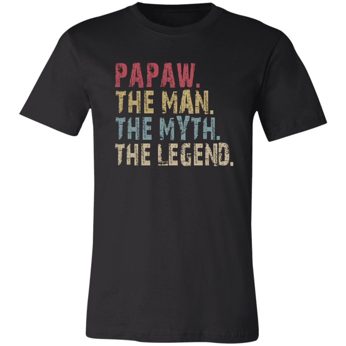 PAPAW The Man The Myth The Legend T-Shirt Black