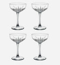 Pasabahce Timeless Champagne Saucer Glasses - Set of 4 - 255ml