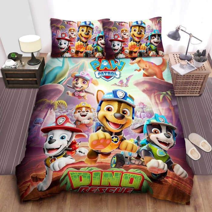 Paw Patrol Dino Rescue Bedding Set Duvet Covers Without Filler