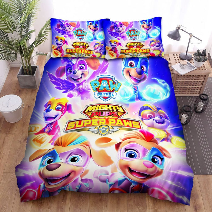 Paw Patrol Mighty Pups Super Paws Bedding Set Duvet Covers Without Filler