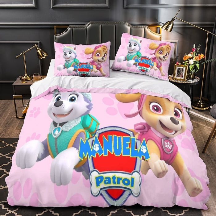 Paw Patrol Skye Duvet Cover Pattern Bedding Set Without Filler