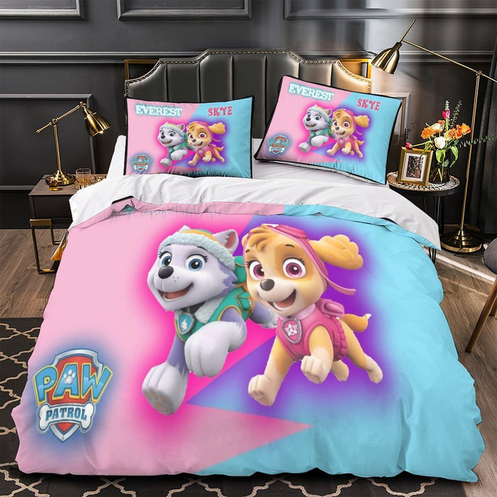 Paw Patrol Skye Duvet Cover Pattern Bedding Set Without Filler