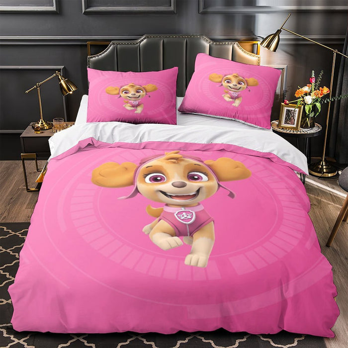 Paw Patrol Skye Duvet Cover Pattern Bedding Set Without Filler