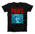 PAWS Funny Cat Kitten T-Shirt For Shark And Cat Lovers Standard T Black