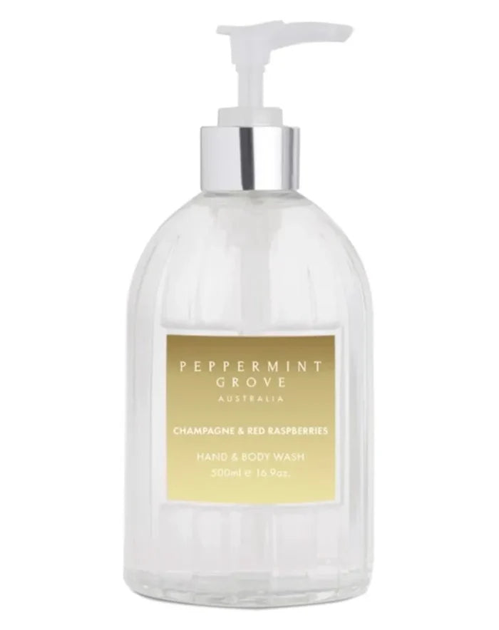 Peppermint Grove Australia Hand & Body Wash 500ml - Champagne & Red Raspberries
