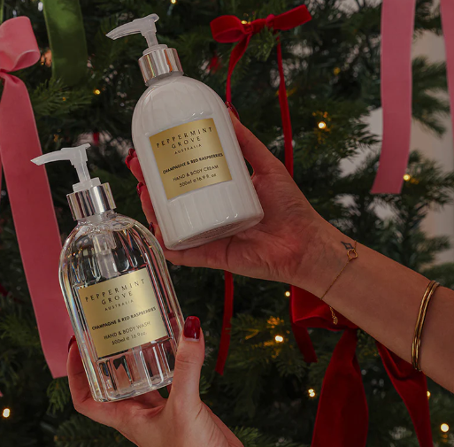 Peppermint Grove Australia Hand & Body Wash 500ml - Champagne & Red Raspberries
