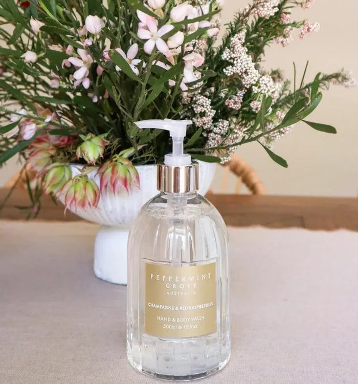 Peppermint Grove Australia Hand & Body Wash 500ml - Champagne & Red Raspberries